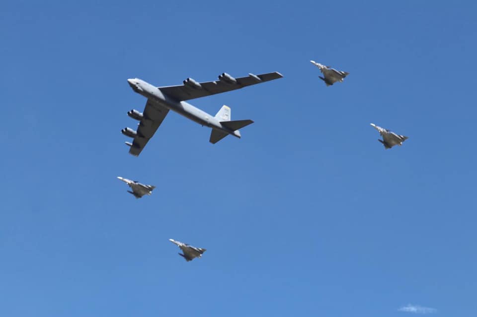 Two B-52 Stratofortresses trained with the Colombian Air Force and one flew in the F-AIR 2019 airshow in Colombia as a guest of honor