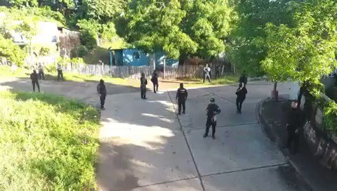 After FAES arrived in the area, lots of gang members fled into the surrounding hills. A group was intercepted by FAES and 4 gang members were killed by FAES in a gun battle and multiple weapons were seized from the gang,100 FAES officers were supported by a helicopter 