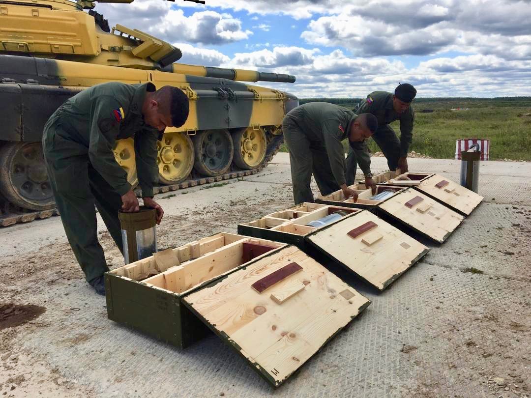 Venezuela army team participating in #Armygames2019 in Russia