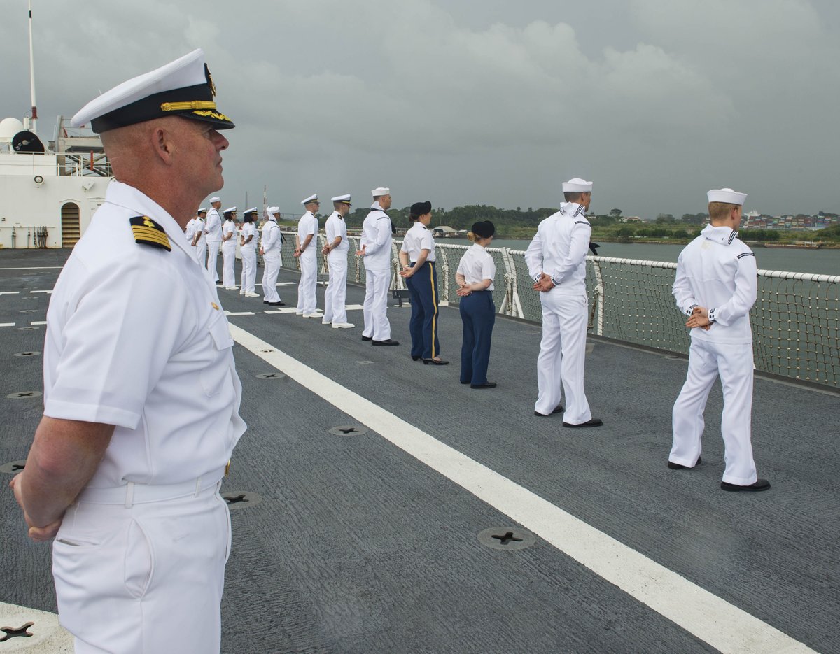 USNS COMFORT T-AH 20 traveled back through the PanamaCanal on its way to next medical mission. #COMFORT2019 