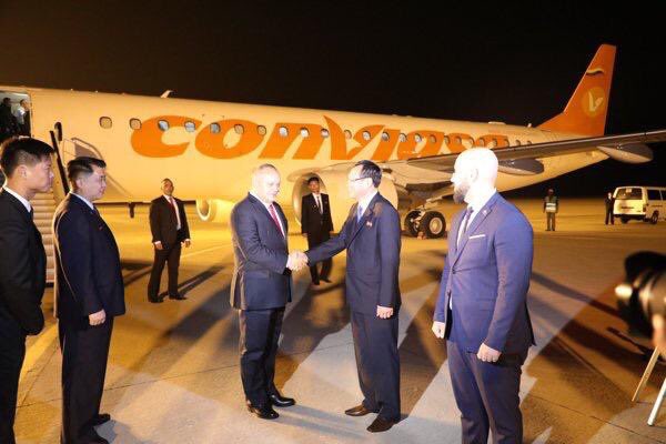 Diosdado Cabello, President of the Venezuelan constituent assembly and Vice President of the PSUV is in North Korea  