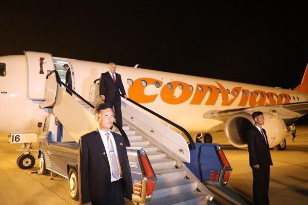 Diosdado Cabello, President of the Venezuelan constituent assembly and Vice President of the PSUV is in North Korea  