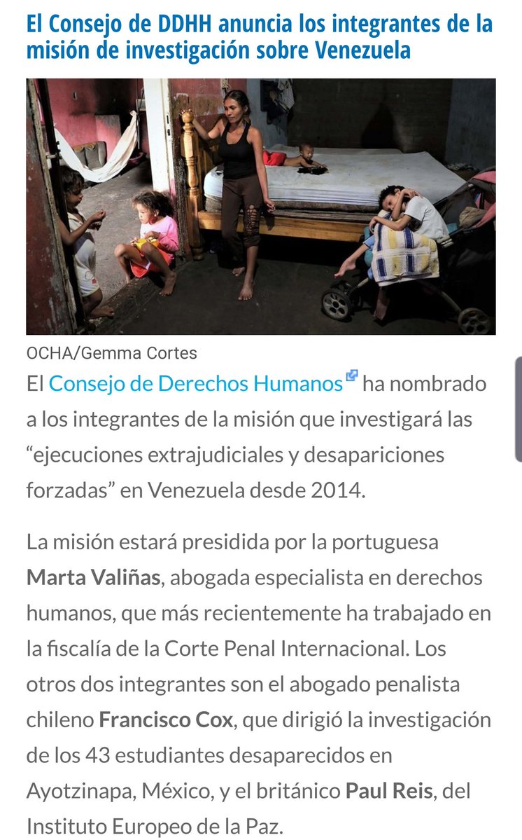 Carlos Vecchio, embajador de Venezuela en EEUU,  informó que el Consejo de DDHH de la ONU designó misión independiente para investigar ejecuciones extrajudiciales, desapariciones, detenciones arbitrarias y torturas del gobierno de Maduro