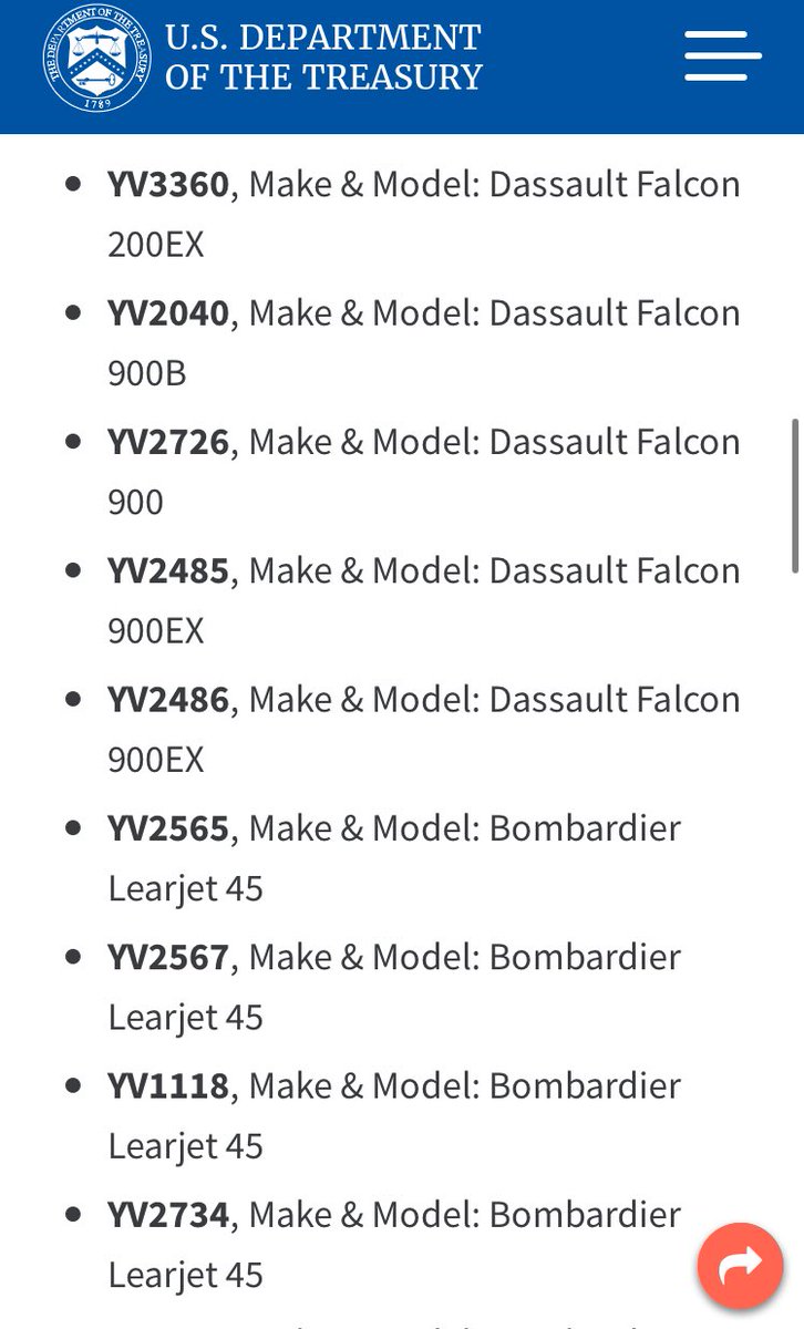 The United States treasury department has sanctioned 15 aircraft owned by PDVSA. These aircraft are often used to transport senior officials in Maduros government 