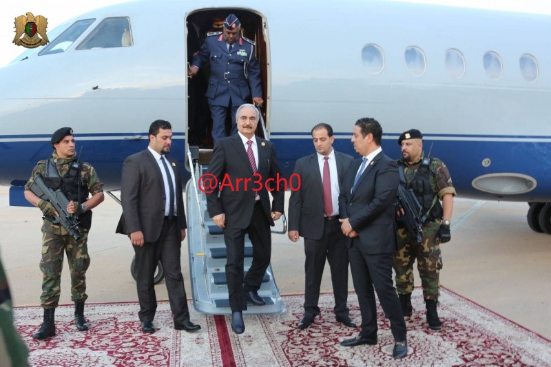 The private jet of Khalifa Haftar, commander of the LNA in Libya, landed in Caracas overnight. No confirmation on who was onboard.
