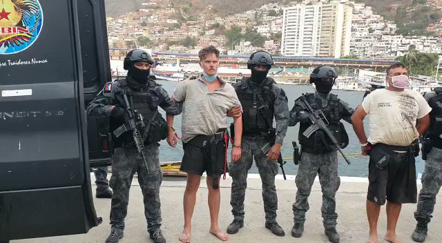 Footage of 6 of the 8 men arrested as part of operacion Gedeon yesterday.