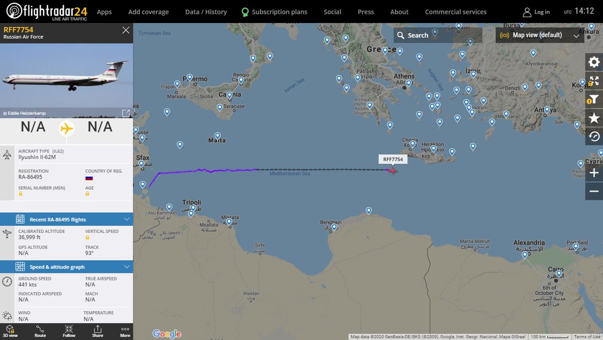 Russian Air Force Ilyushin Il-62M RFF7754 heading back to Russia from Caracas  