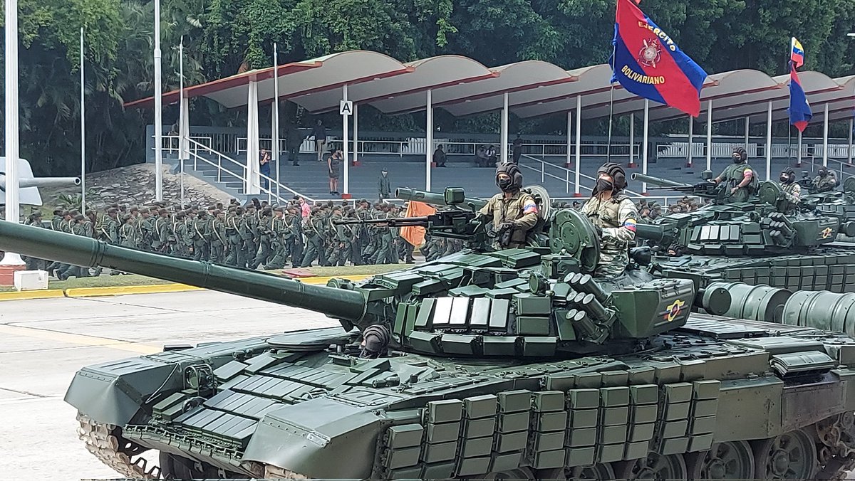 Venezuelan military practicing for the July 5th Independence Day parade at Los Próceres  Venezuela