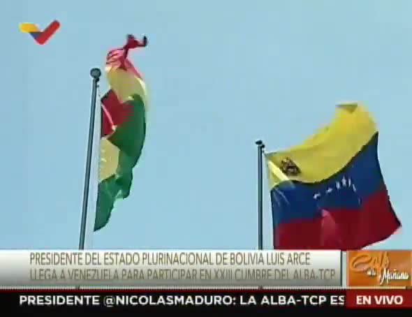 Presidente de Bolivia, Luis Arce, llega a Venezuela para participar en la XVIII Cumbre del ALBA 