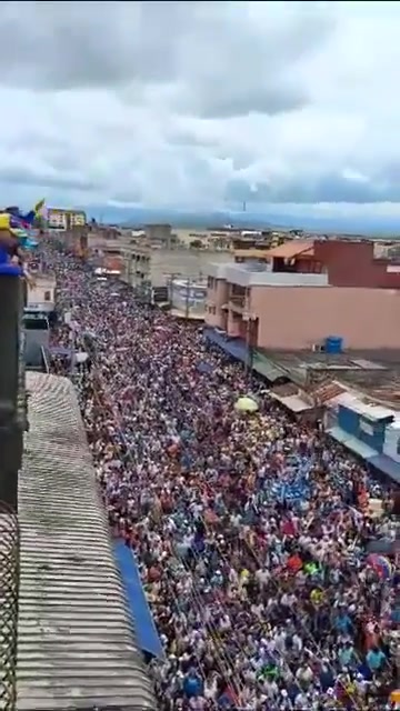 Aerial images of the mobilization led by Edmundo González and María Corina Machado in Barinas are released. There is no doubt: on July 28 we won and we got paid, he stated