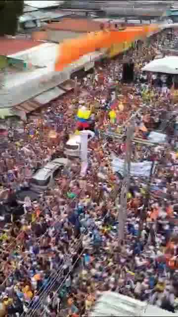 Aerial images of the mobilization led by Edmundo González and María Corina Machado in Barinas are released. There is no doubt: on July 28 we won and we got paid, he stated