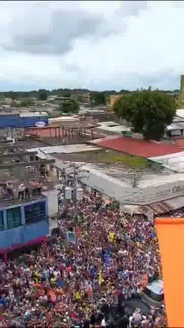 Aerial images of the mobilization led by Edmundo González and María Corina Machado in Barinas are released. There is no doubt: on July 28 we won and we got paid, he stated