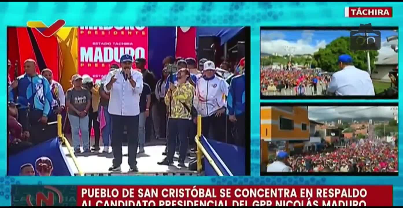 Maduro desde Táchira afirma que “el 28J es el día de la justicia” contra el “extrema derecha venezolana”. “Ese día el pueblo con el voto, va a cobrar todo lo que ellos hicieron en contra de nuestro país”, afirmó