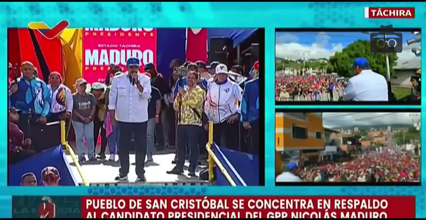 Maduro aus Táchira bekräftigte, dass „der 28. Juni der Tag der Gerechtigkeit gegen die „venezolanische extreme Rechte sei. „An diesem Tag wird das Volk mit seiner Stimme alles zurückzahlen, was es gegen unser Land getan hat, erklärte er.