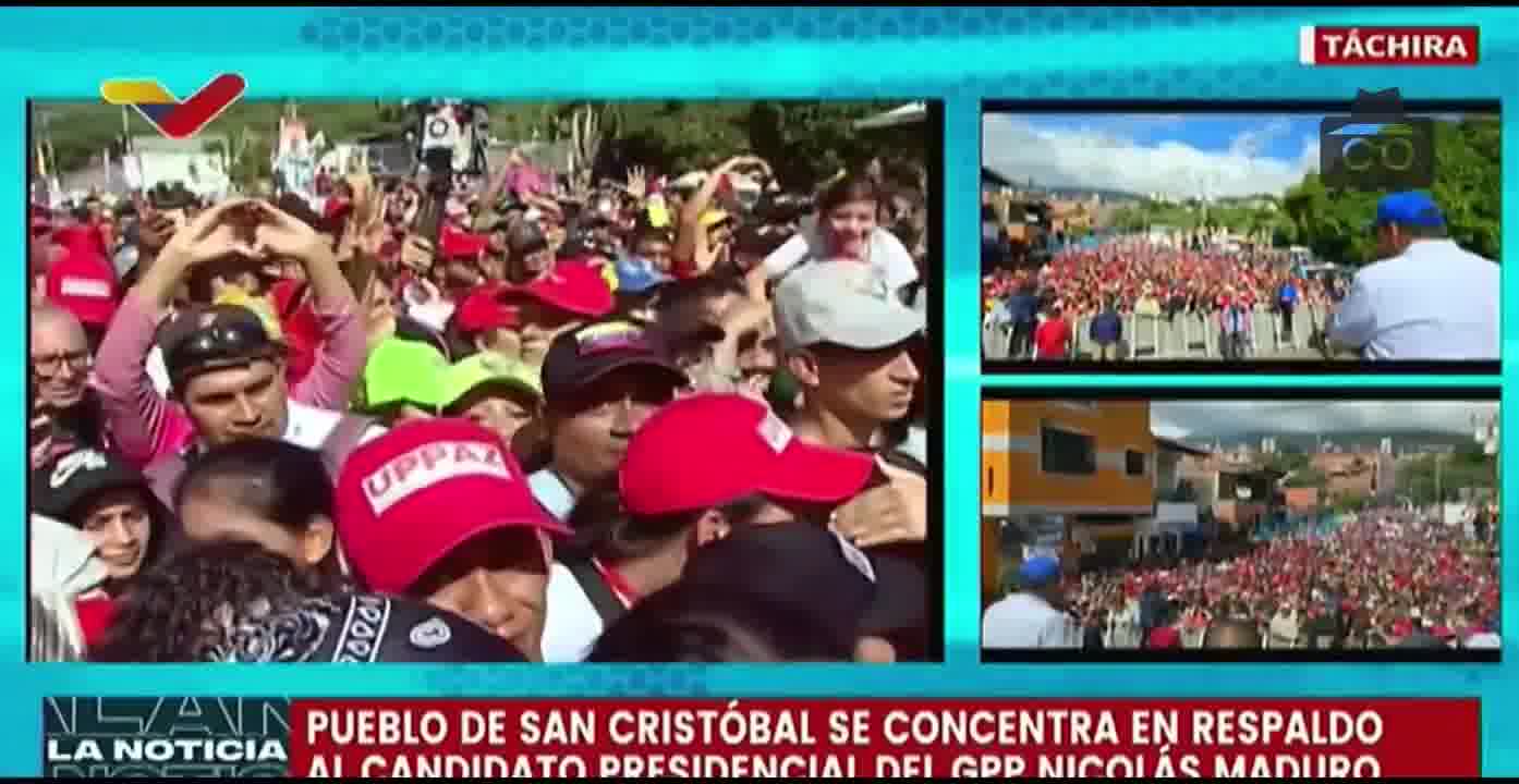 Maduro aus Táchira bekräftigte, dass „der 28. Juni der Tag der Gerechtigkeit gegen die „venezolanische extreme Rechte sei. „An diesem Tag wird das Volk mit seiner Stimme alles zurückzahlen, was es gegen unser Land getan hat, erklärte er.