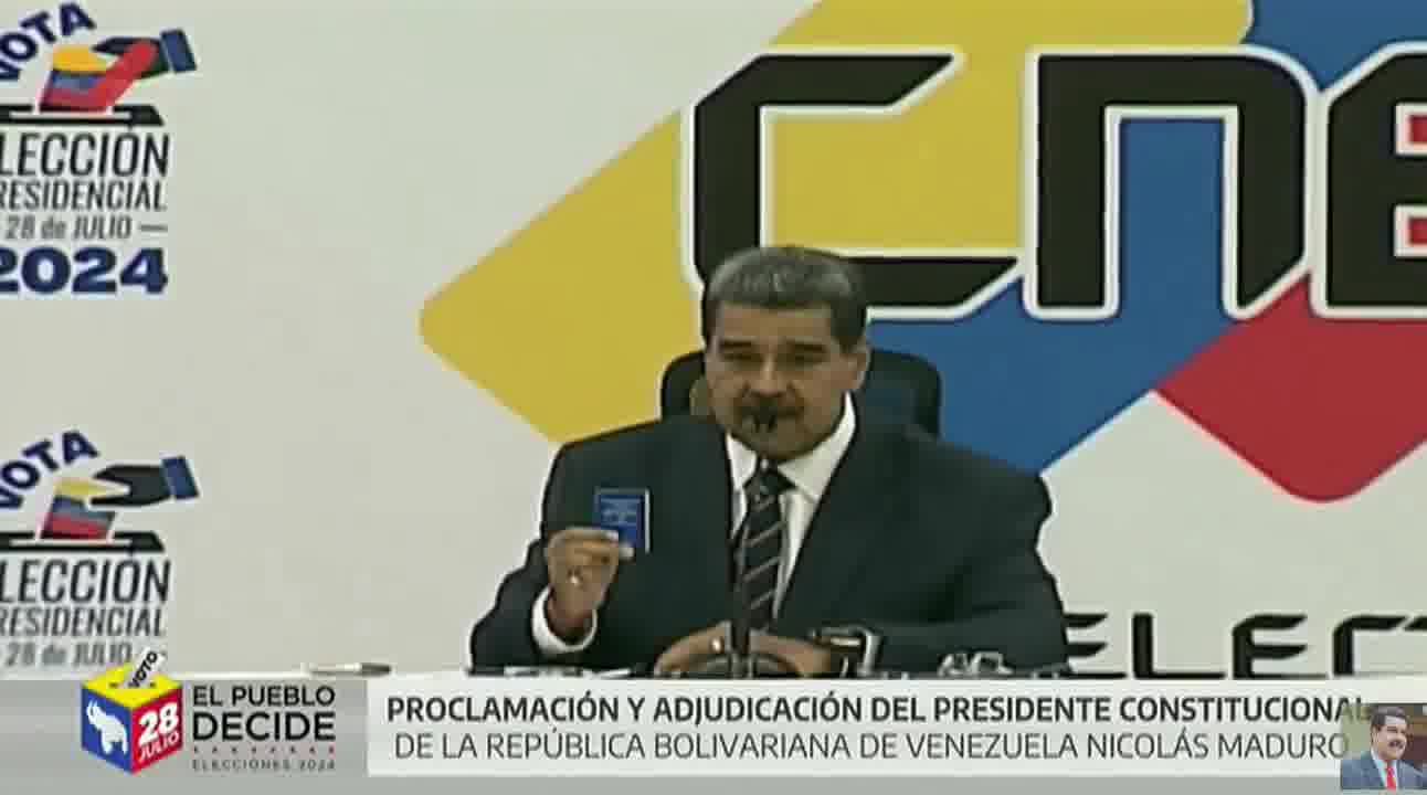 Maduro advierte a complotados, involucrados y quienes avalen la operación contra los resultados del 28J.  Esta vez se respetará la Constitución, la Ley y no se impondrá ni el odio ni fascismo, afirmó