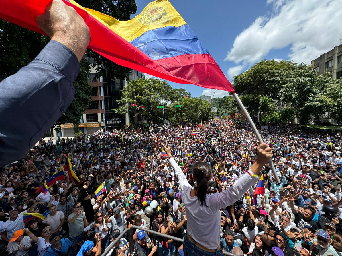 Caracas aujourd'hui dans la rue, pacifiquement, contre la fraude de Maduro