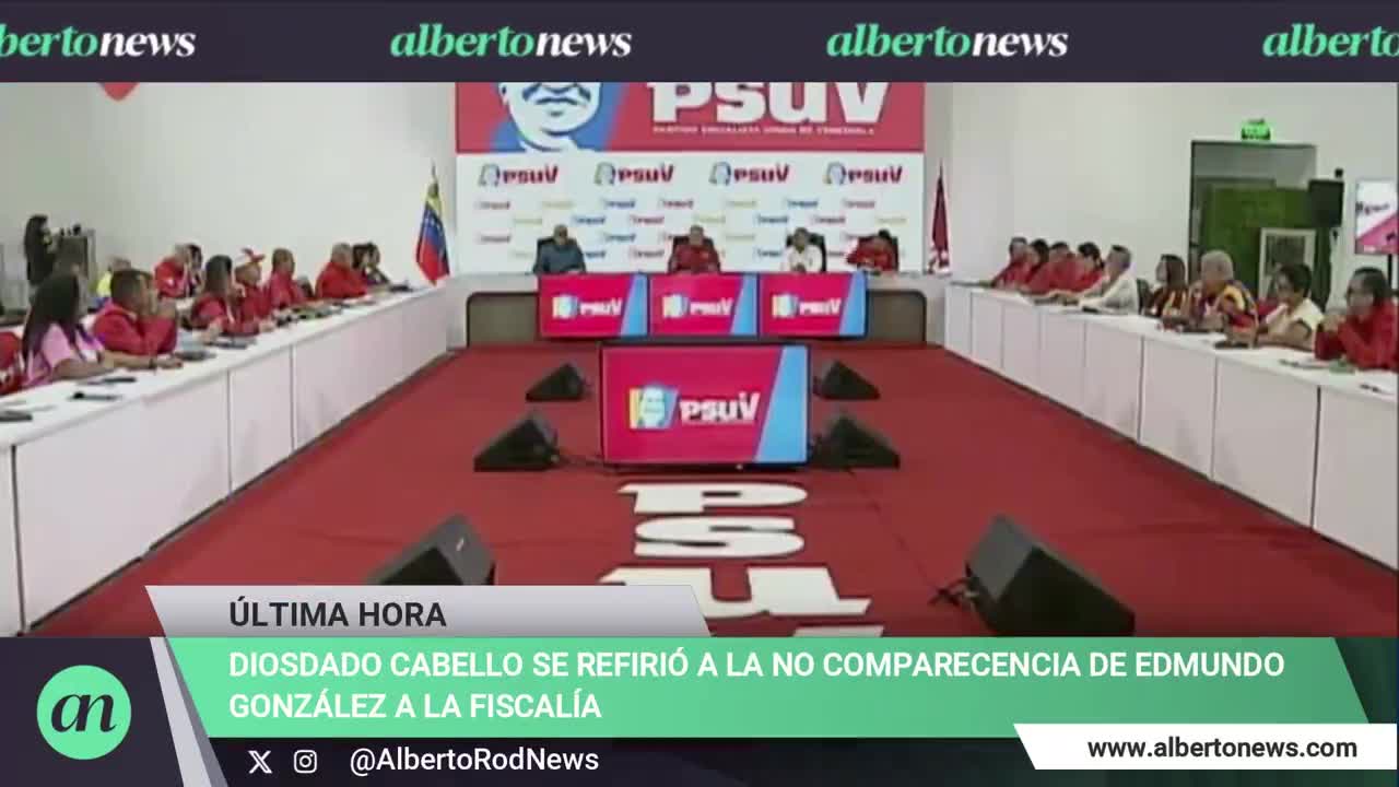 Diosdado Cabello ostrzega przed niestawiennictwem Edmunda Gonzáleza przed Prokuraturą: „Tutaj będzie sprawiedliwość, koniec z pierdoleniem, koniec z ułaskawieniami. „Dość tego, kraj chce tylko, żebyśmy mieli sprawiedliwość.