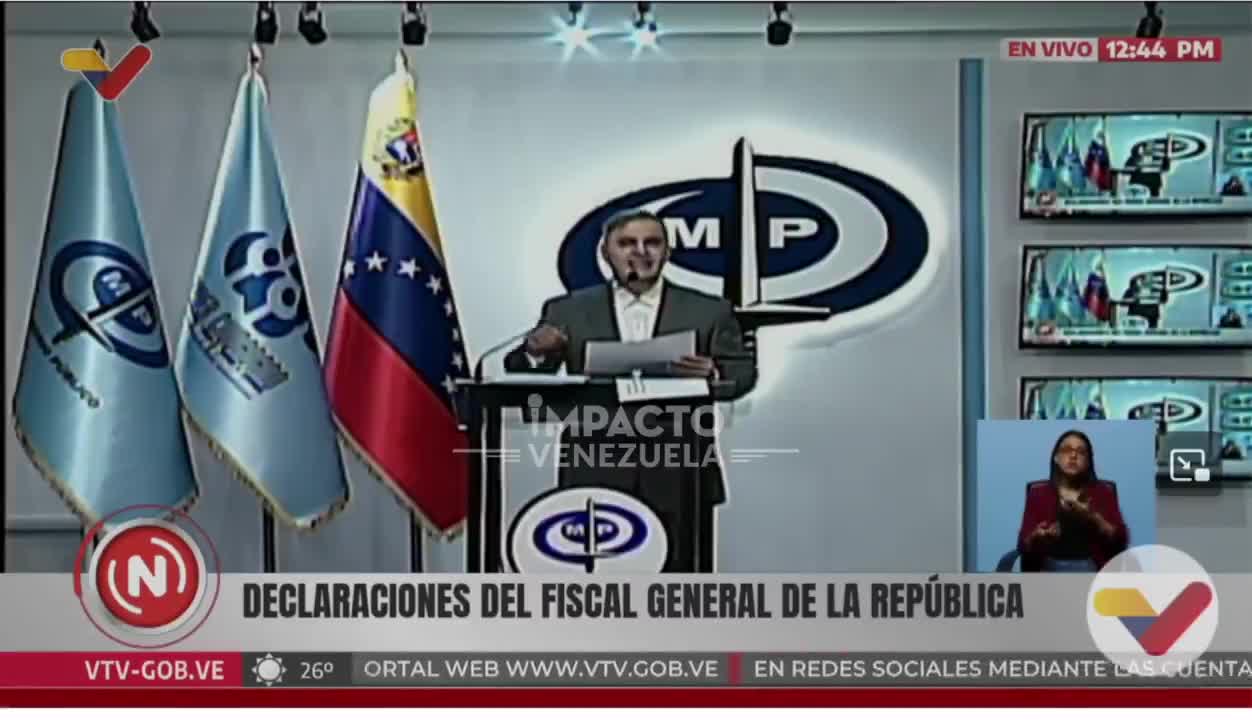 Le procureur général Tarek William Saab a annoncé que le ministère public a demandé à Interpol d'émettre un ordre d'alerte rouge contre Javier Milei, président de l'Argentine, la secrétaire de la présidence, Karina Milei et la ministre de la Sécurité, Patricia Bullrich.