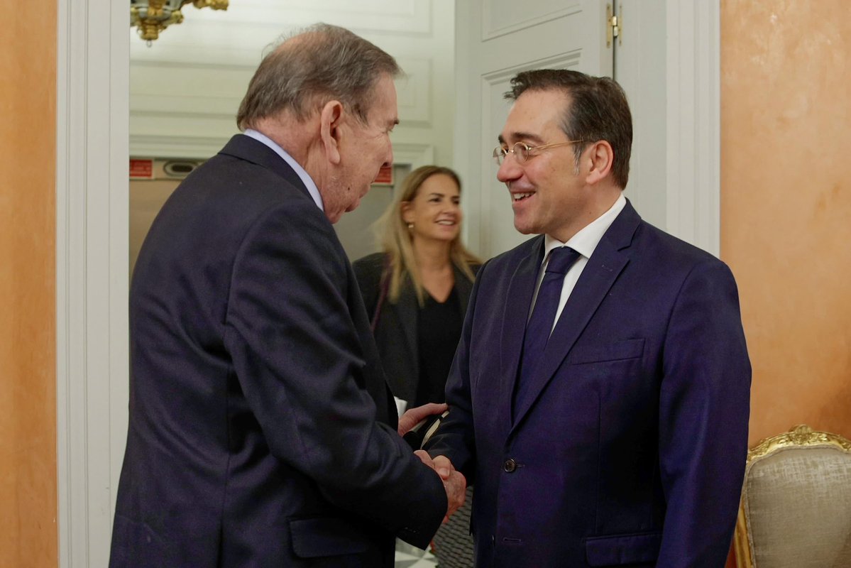 Edmundo González met with Spanish Foreign Minister José Manuel Albares. He confirmed the position of the European Council calling for the release of political prisoners