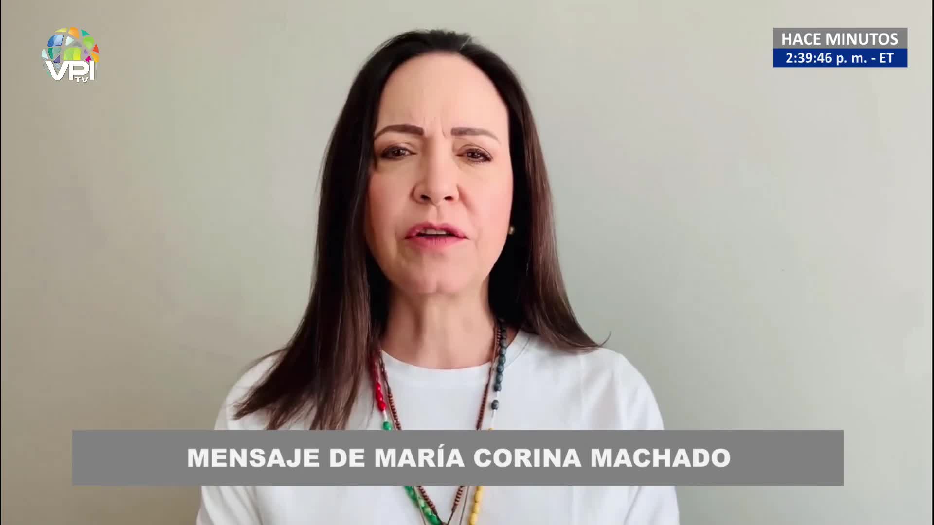 Maria Corina Machado spricht am 10. Januar: „Maduro konsolidiert einen Staatsstreich vor den Augen der Venezolaner und vor den Augen der Welt.