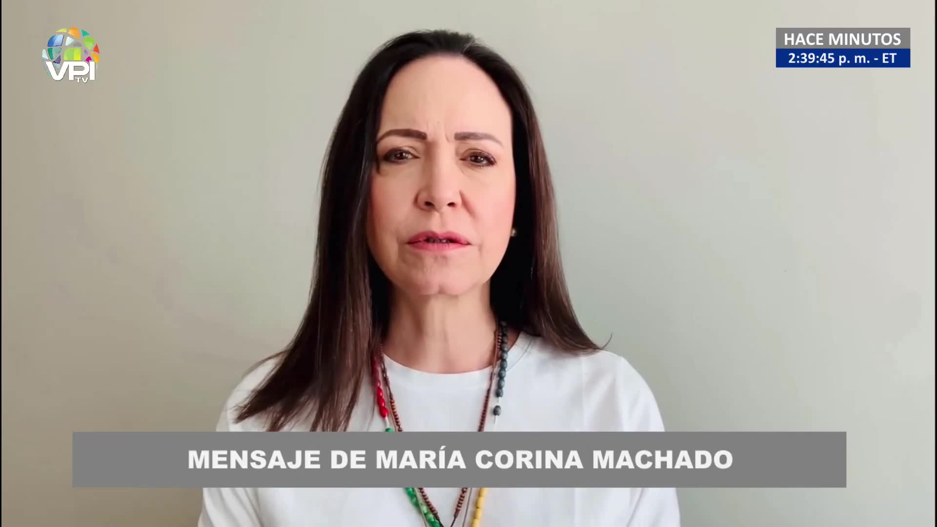 Maria Corina Machado speaks on January 10: Maduro consolidates a coup d'état in front of Venezuelans and in front of the world.