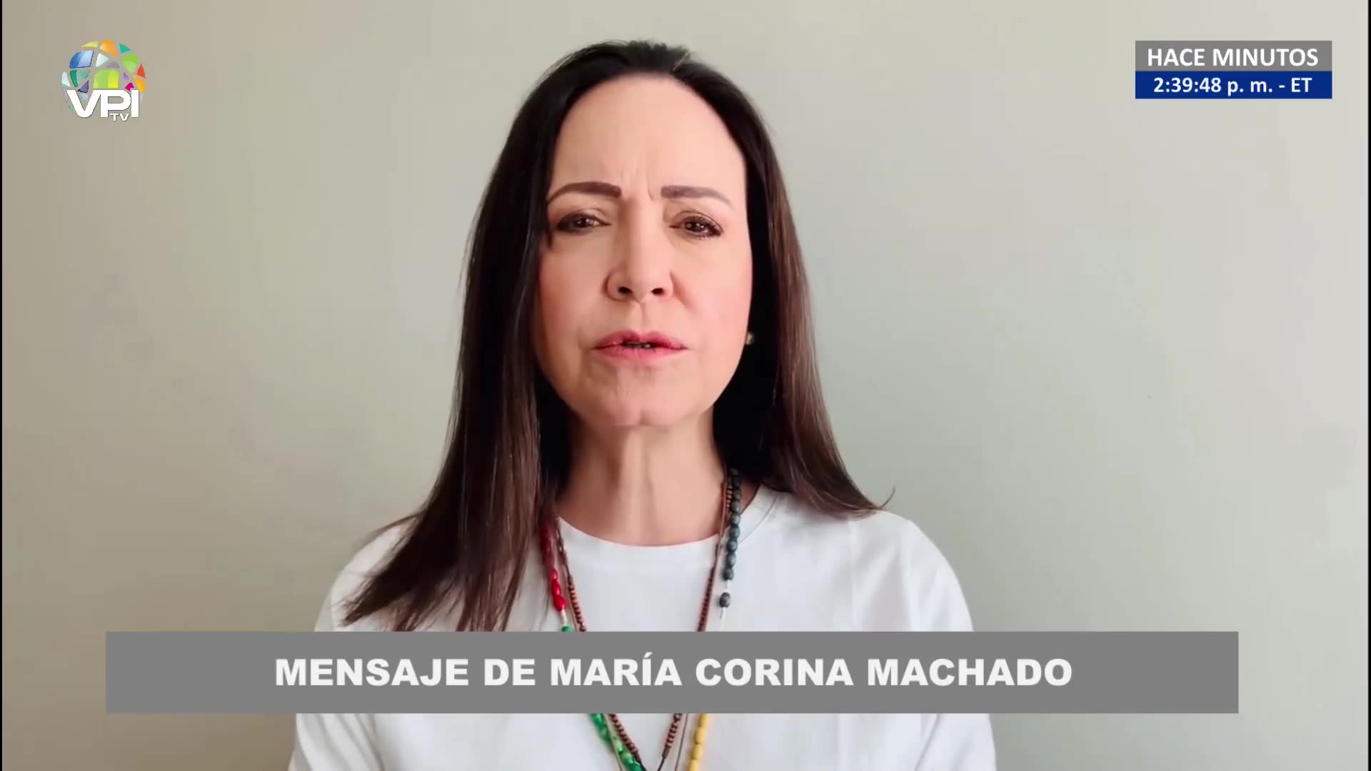 Maria Corina Machado speaks on January 10: Maduro consolidates a coup d'état in front of Venezuelans and in front of the world.