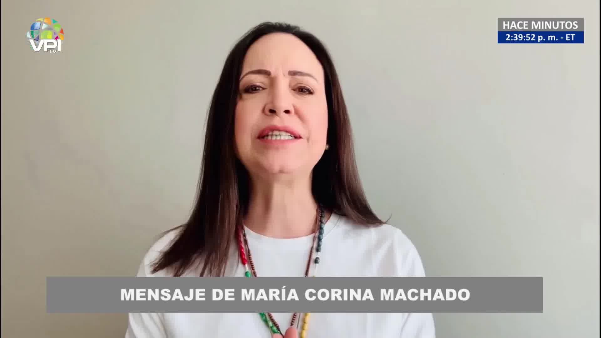 Maria Corina Machado speaks on January 10: Maduro consolidates a coup d'état in front of Venezuelans and in front of the world.