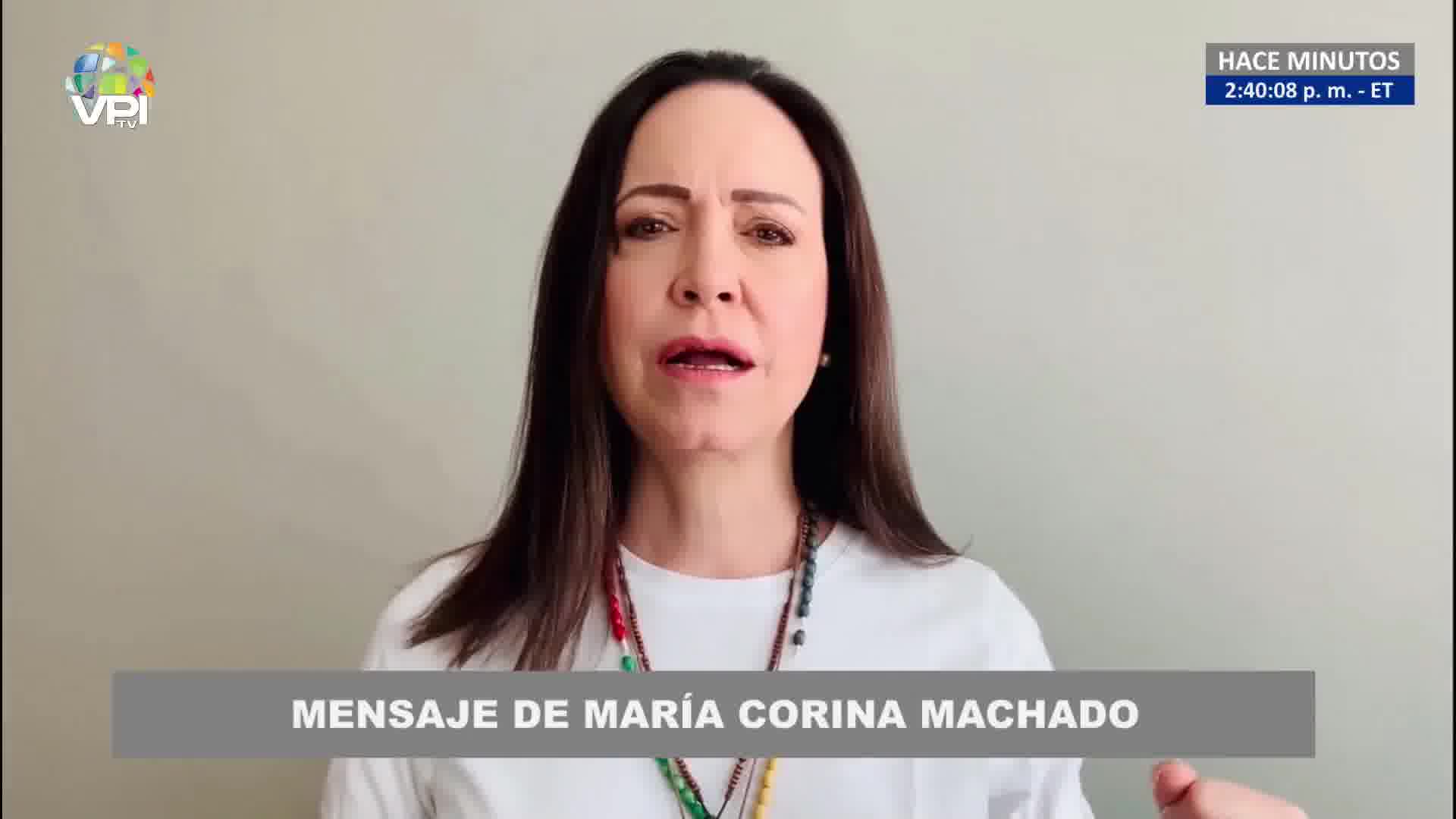 Maria Corina Machado speaks on January 10: Maduro consolidates a coup d'état in front of Venezuelans and in front of the world.