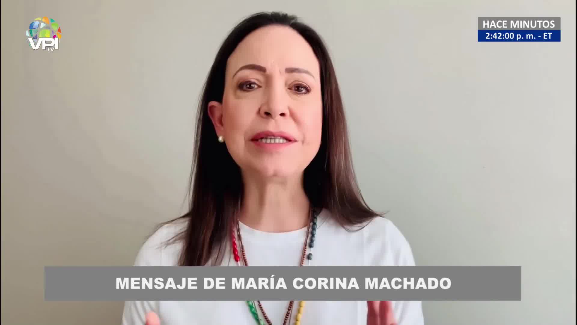 María Corina Machado talks about her arrest: On the way, I heard that they were heading to Boleíta. When I got to that area, they told they had orders to let me go. They asked me to record a video as proof of life.