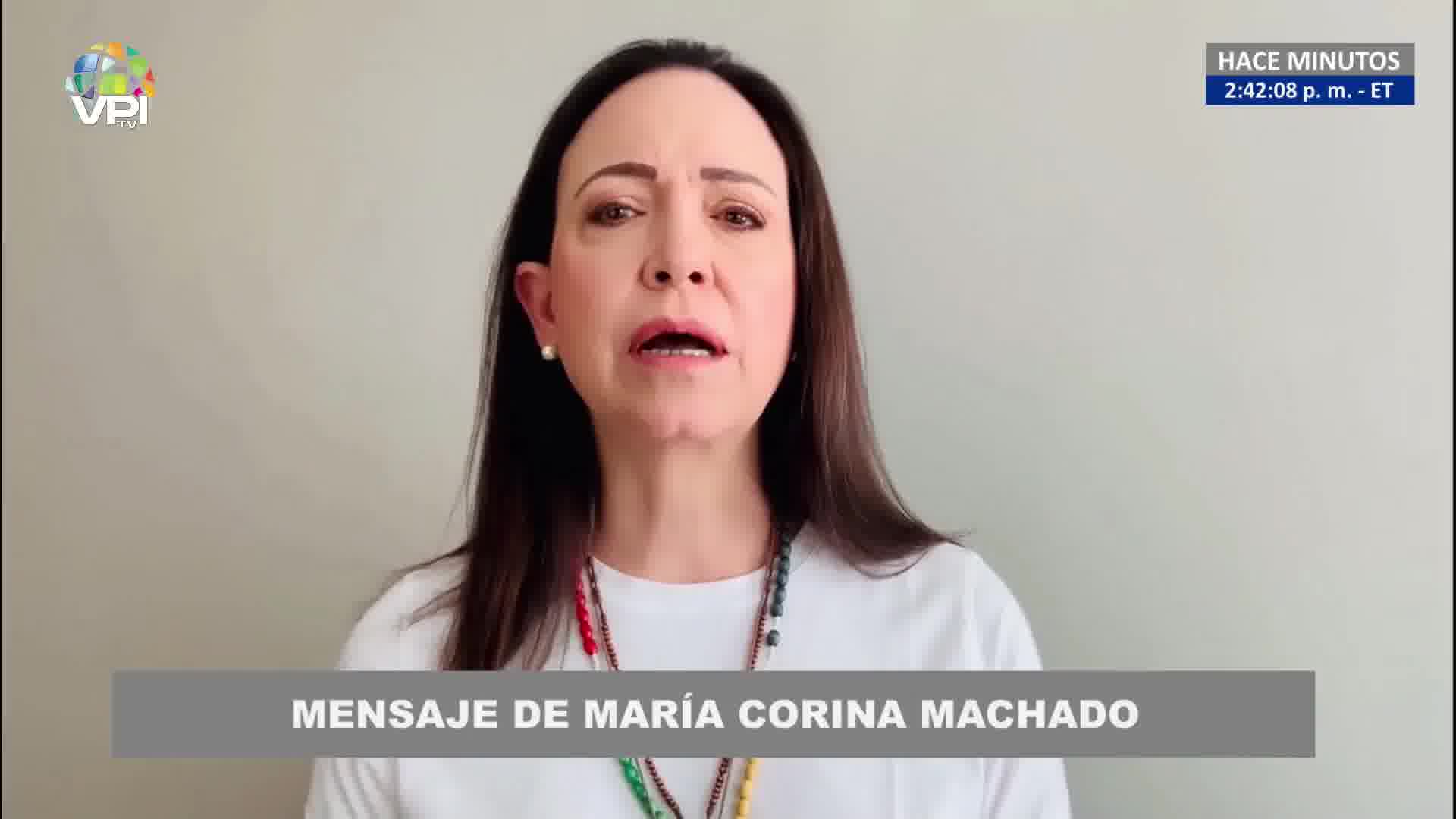 María Corina Machado talks about her arrest: On the way, I heard that they were heading to Boleíta. When I got to that area, they told they had orders to let me go. They asked me to record a video as proof of life.