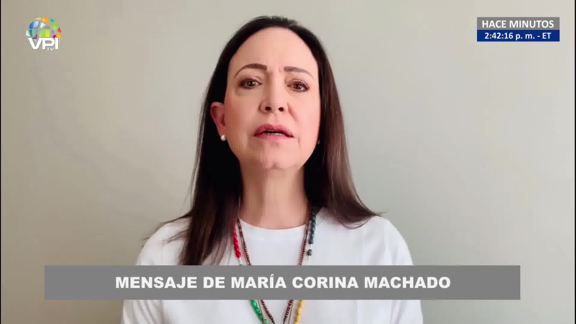 María Corina Machado talks about her arrest: On the way, I heard that they were heading to Boleíta. When I got to that area, they told they had orders to let me go. They asked me to record a video as proof of life.