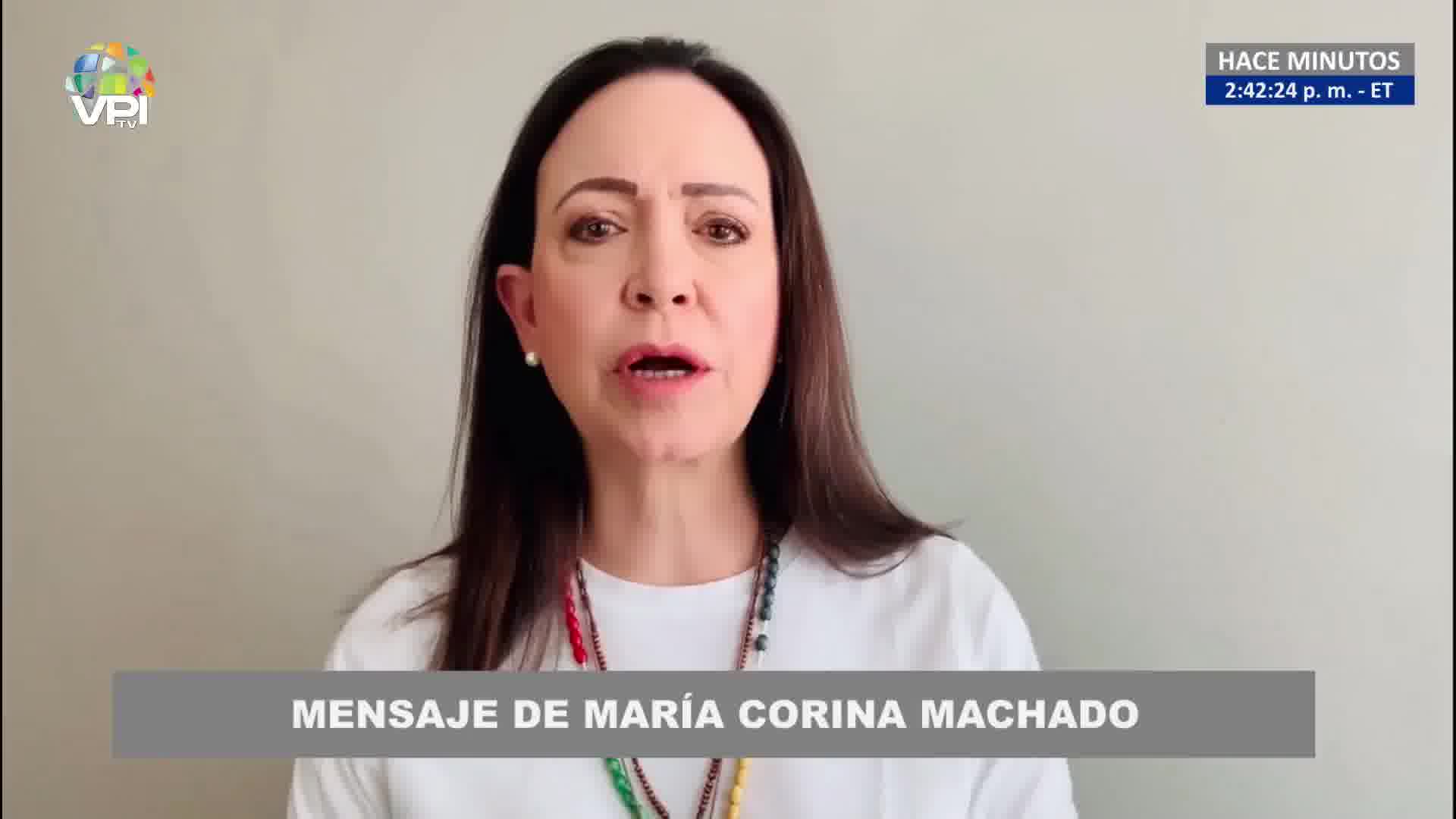 María Corina Machado talks about her arrest: On the way, I heard that they were heading to Boleíta. When I got to that area, they told they had orders to let me go. They asked me to record a video as proof of life.