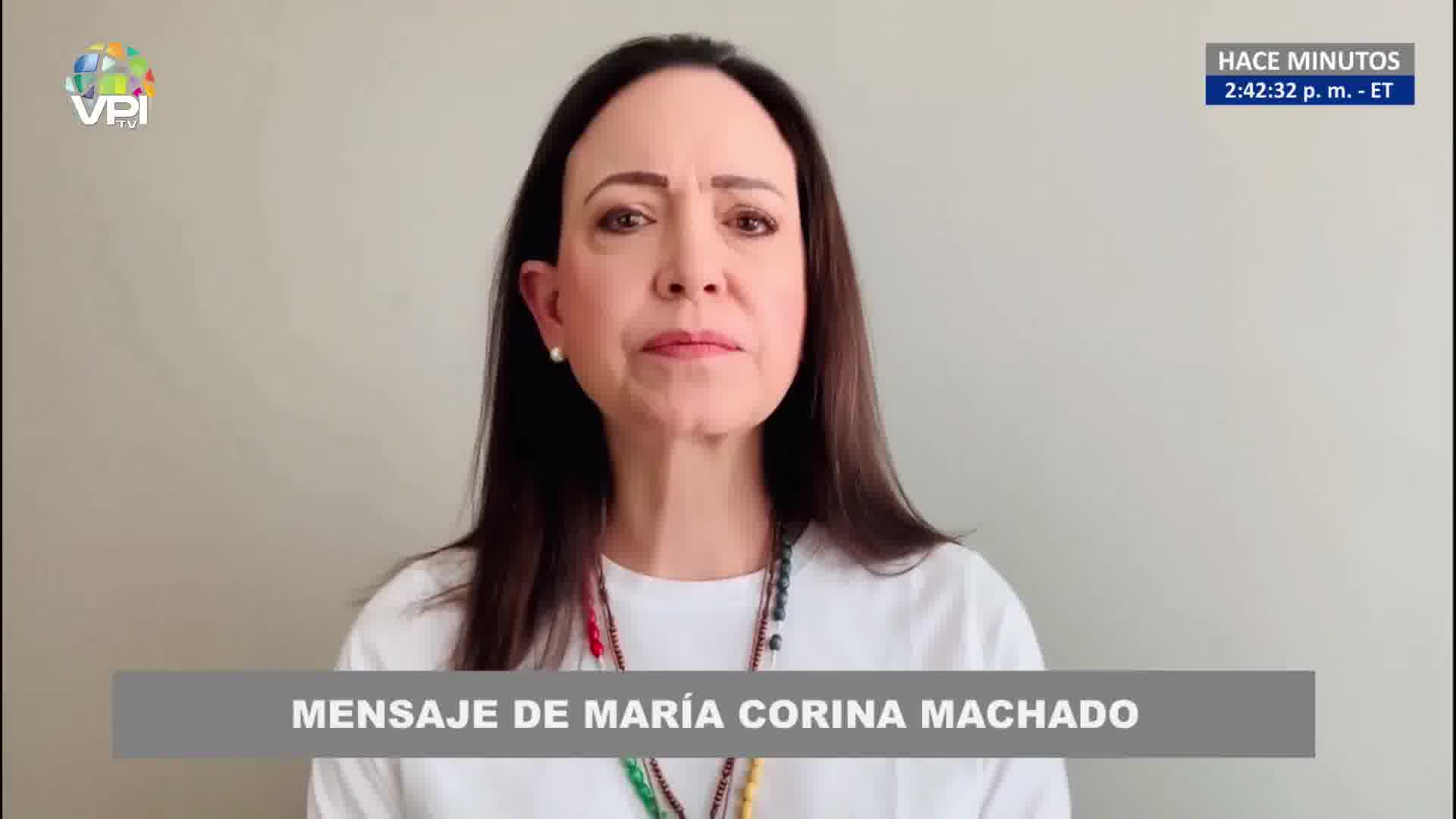 María Corina Machado talks about her arrest: On the way, I heard that they were heading to Boleíta. When I got to that area, they told they had orders to let me go. They asked me to record a video as proof of life.