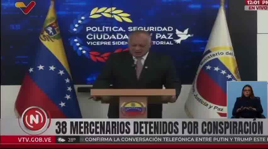 Diosdado Cabello ogłasza zawieszenie wszystkich lotów z Kolumbii do Wenezueli, twierdząc, że podróżują tam „najemnicy.