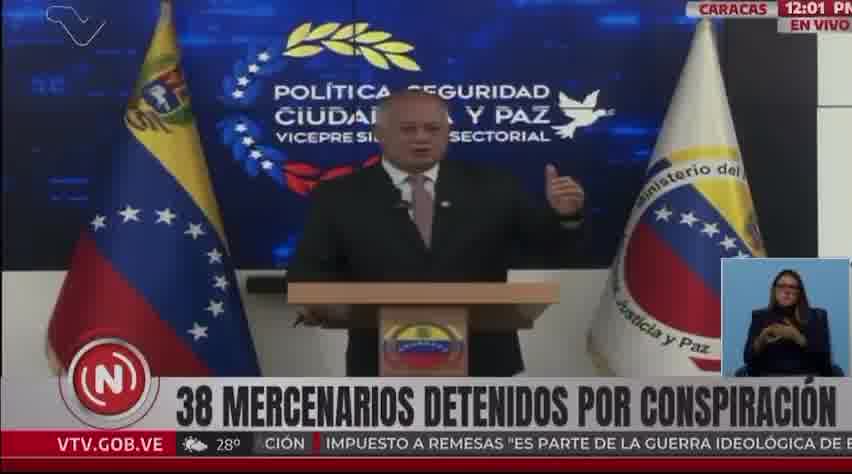 Diosdado Cabello ogłasza zawieszenie wszystkich lotów z Kolumbii do Wenezueli, twierdząc, że podróżują tam „najemnicy.