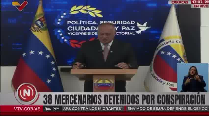 Diosdado Cabello ogłasza zawieszenie wszystkich lotów z Kolumbii do Wenezueli, twierdząc, że podróżują tam „najemnicy.