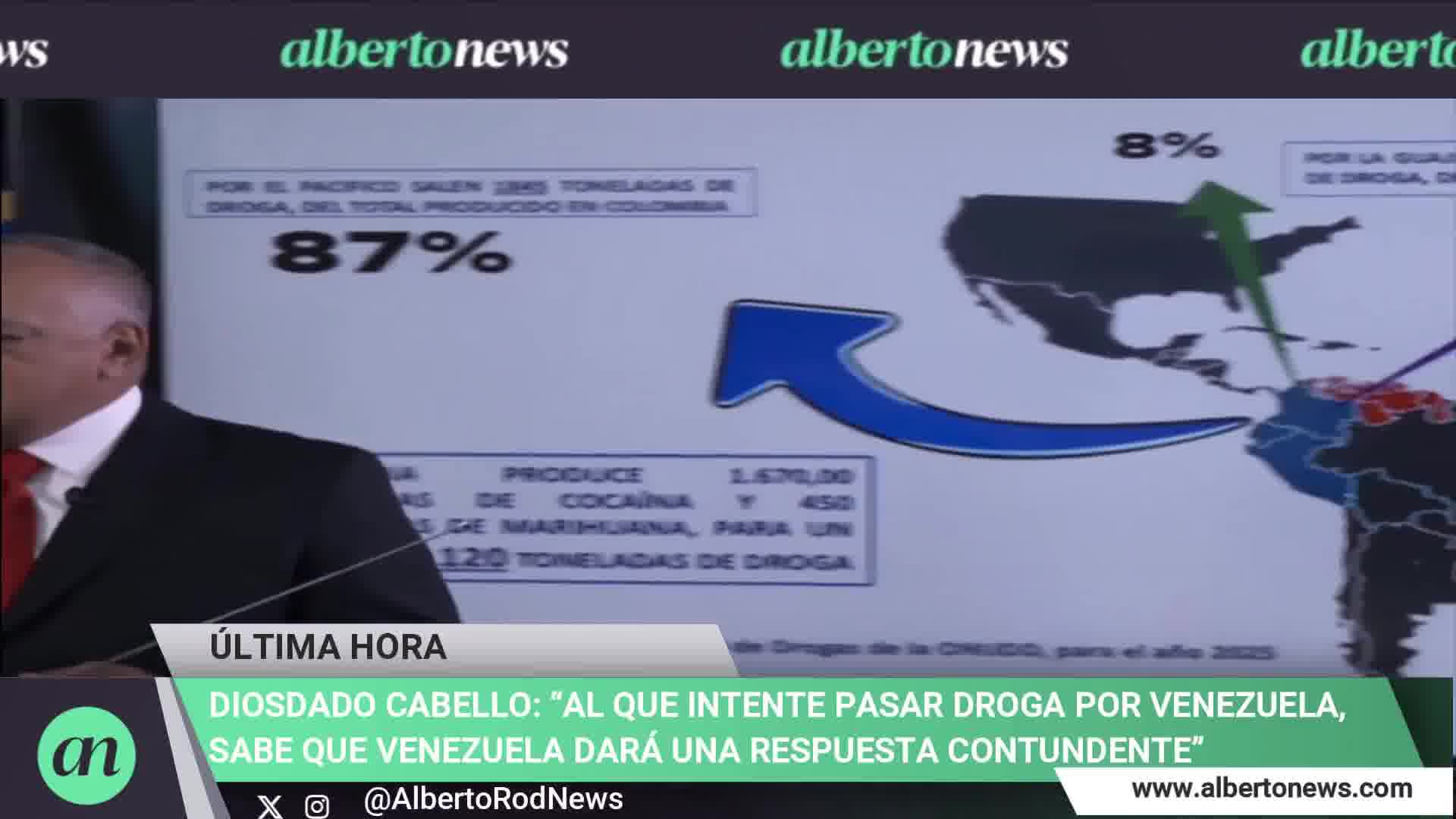 Diosdado Cabello accuses the DEA of being the largest drug cartel in the world. It controls the drugs that go to the US here (in Venezuela) if we combat drugs, not occasionally. Here we combat drugs at their roots, he stated.