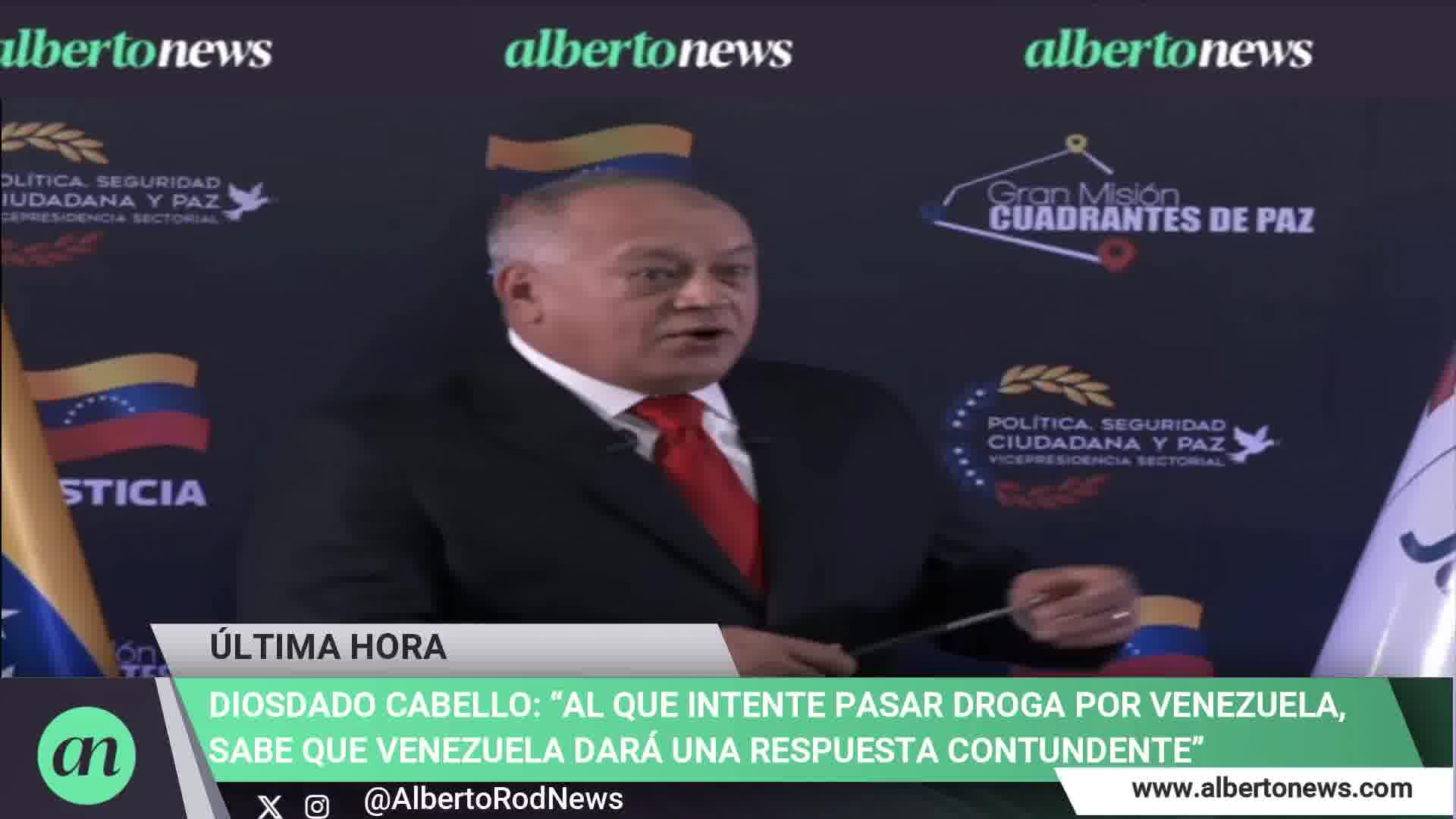 Diosdado Cabello accuses the DEA of being the largest drug cartel in the world. It controls the drugs that go to the US here (in Venezuela) if we combat drugs, not occasionally. Here we combat drugs at their roots, he stated.