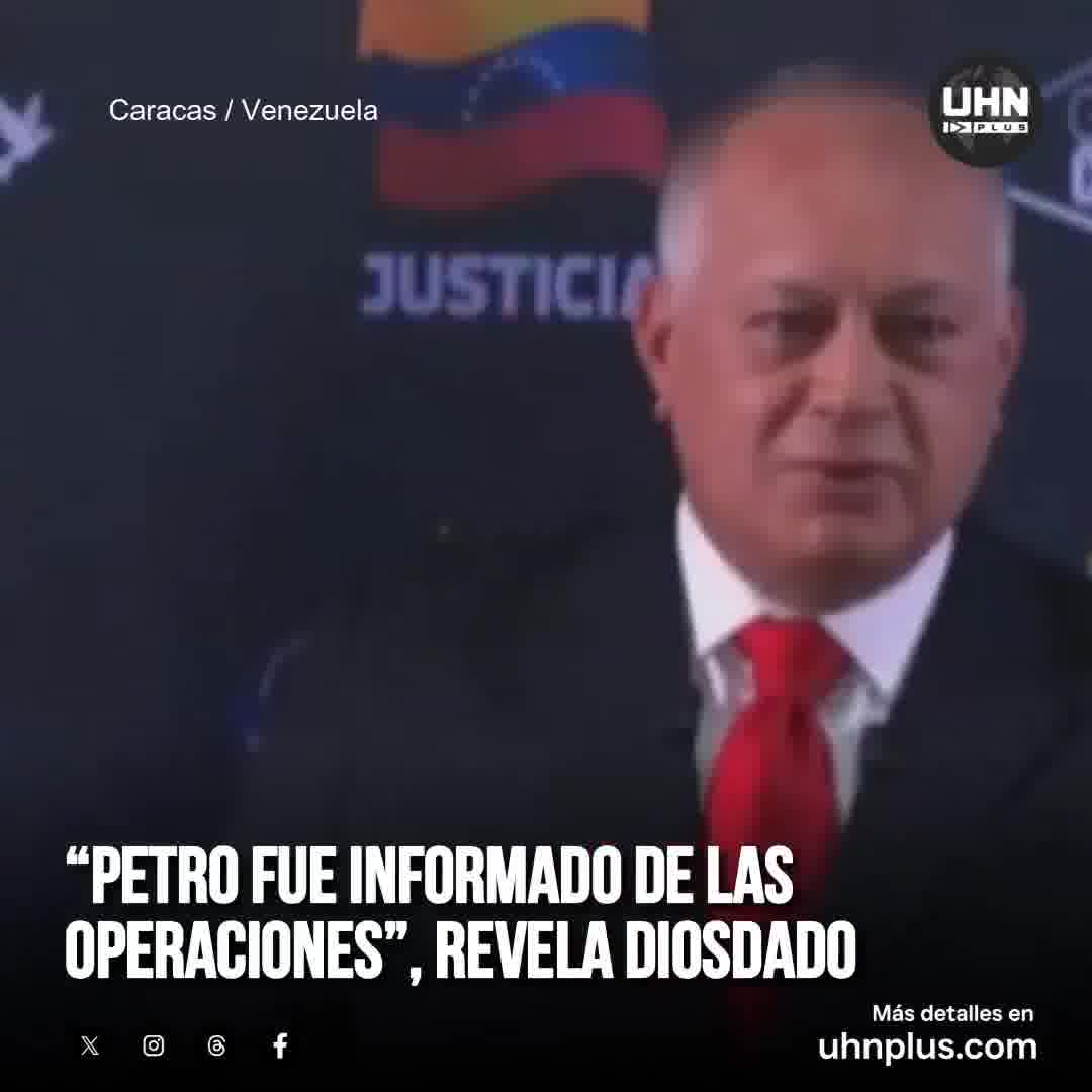 Diosdado Cabello announces military deployments in Táchira, Zulia, and Apure as part of new peace zones on the border with Colombia. He asserts that the Petro administration was informed of the operations and expressed pleasure with the binational coordination.