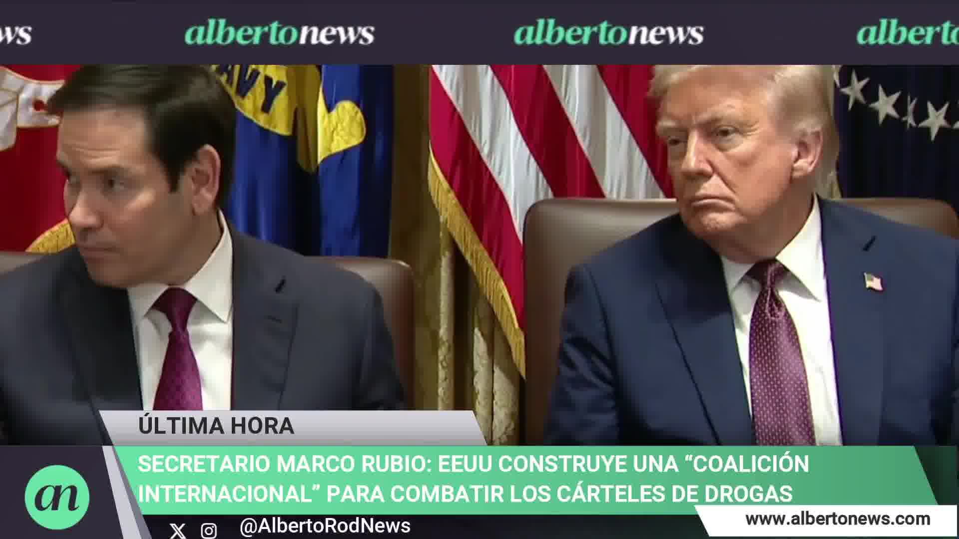 Secretary Marco Rubio: The US is building an international coalition to combat drug cartels. We are truly on the offensive against the organized cartels that are flooding our cities with poison, deadly poison.