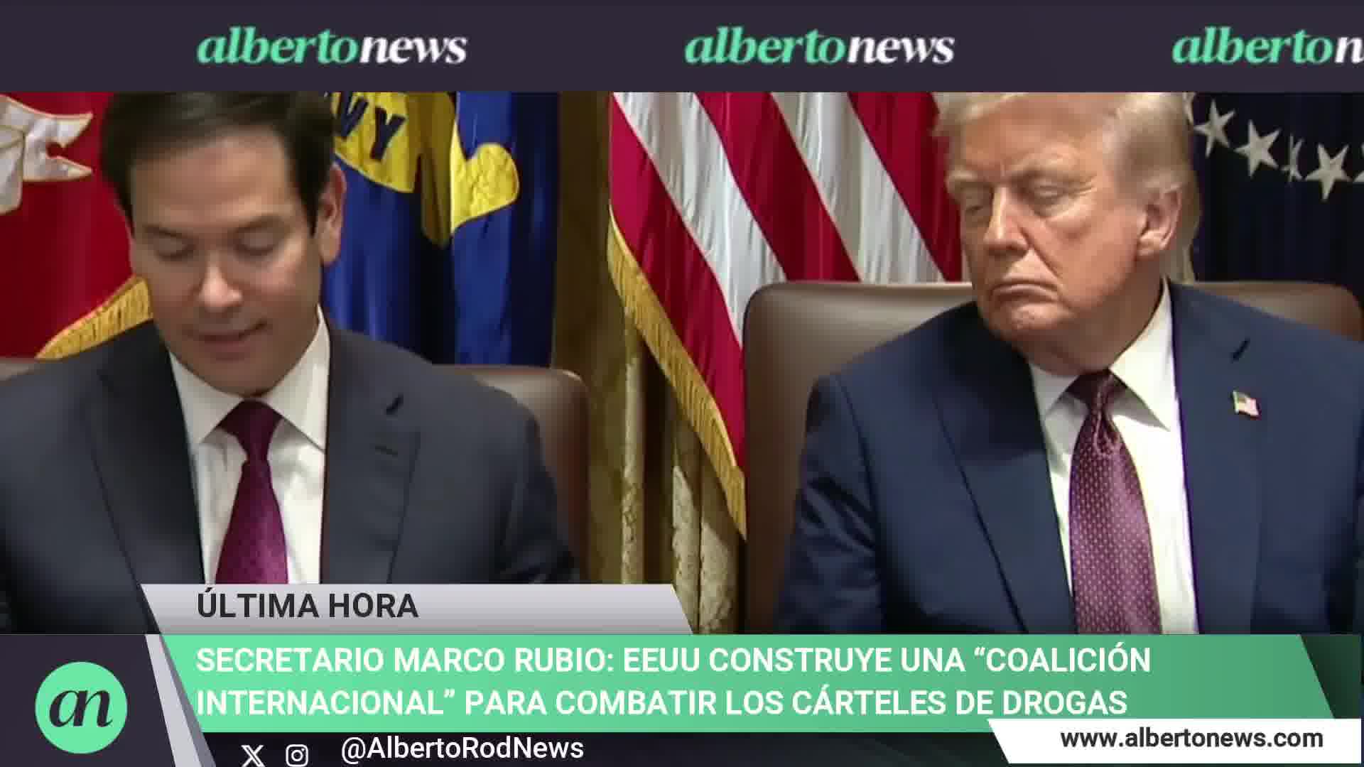 Secretary Marco Rubio: The US is building an international coalition to combat drug cartels. We are truly on the offensive against the organized cartels that are flooding our cities with poison, deadly poison.