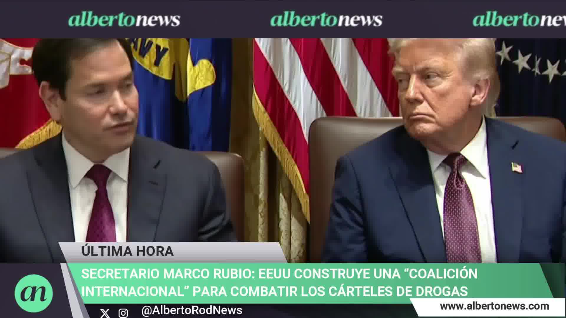 Secretary Marco Rubio: The US is building an international coalition to combat drug cartels. We are truly on the offensive against the organized cartels that are flooding our cities with poison, deadly poison.