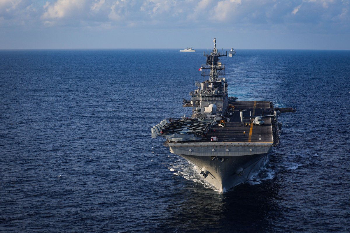 The U.S. releases the first images of the amphibious assault ship USS Iwo Jima already in the Caribbean Sea