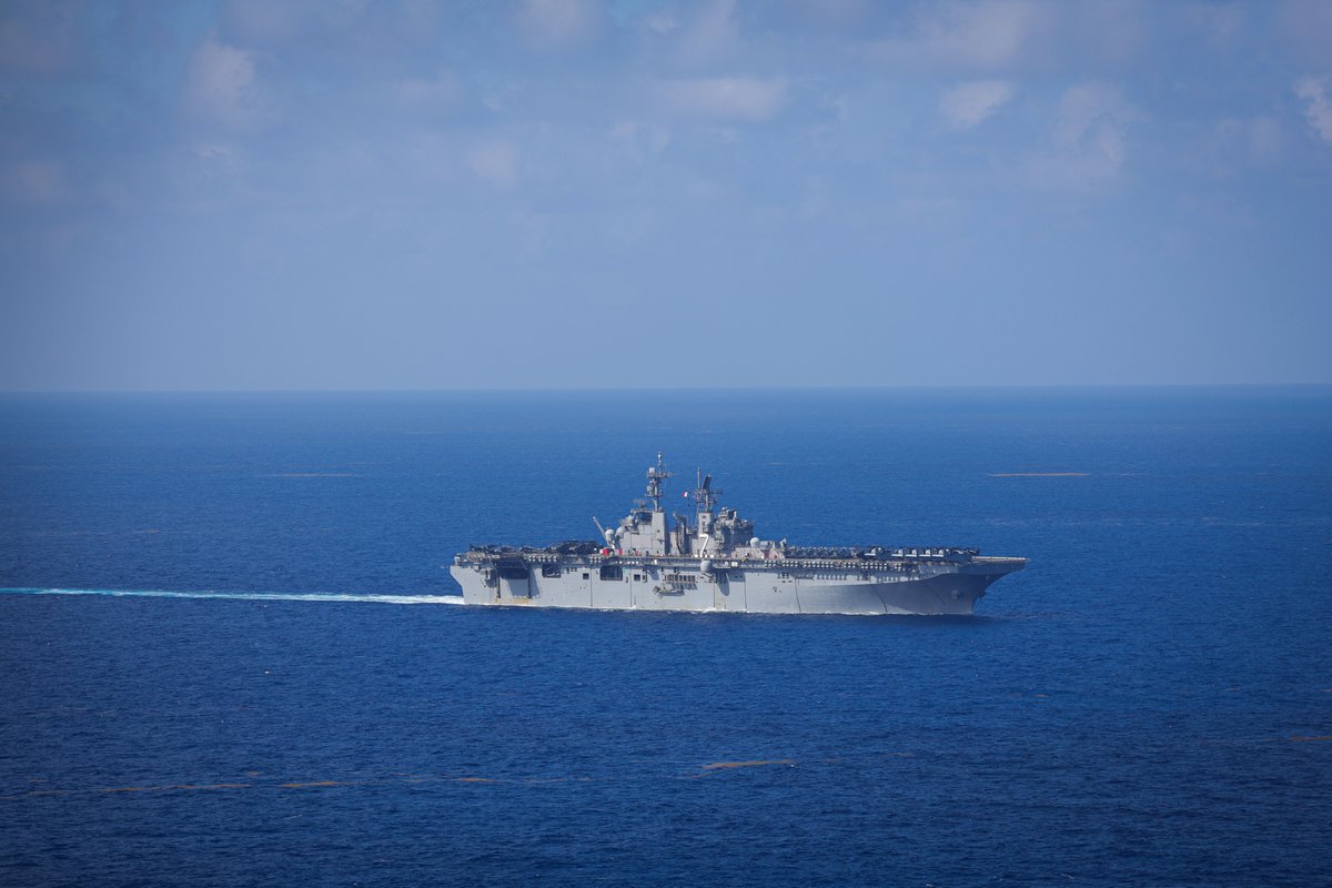 The U.S. releases the first images of the amphibious assault ship USS Iwo Jima already in the Caribbean Sea