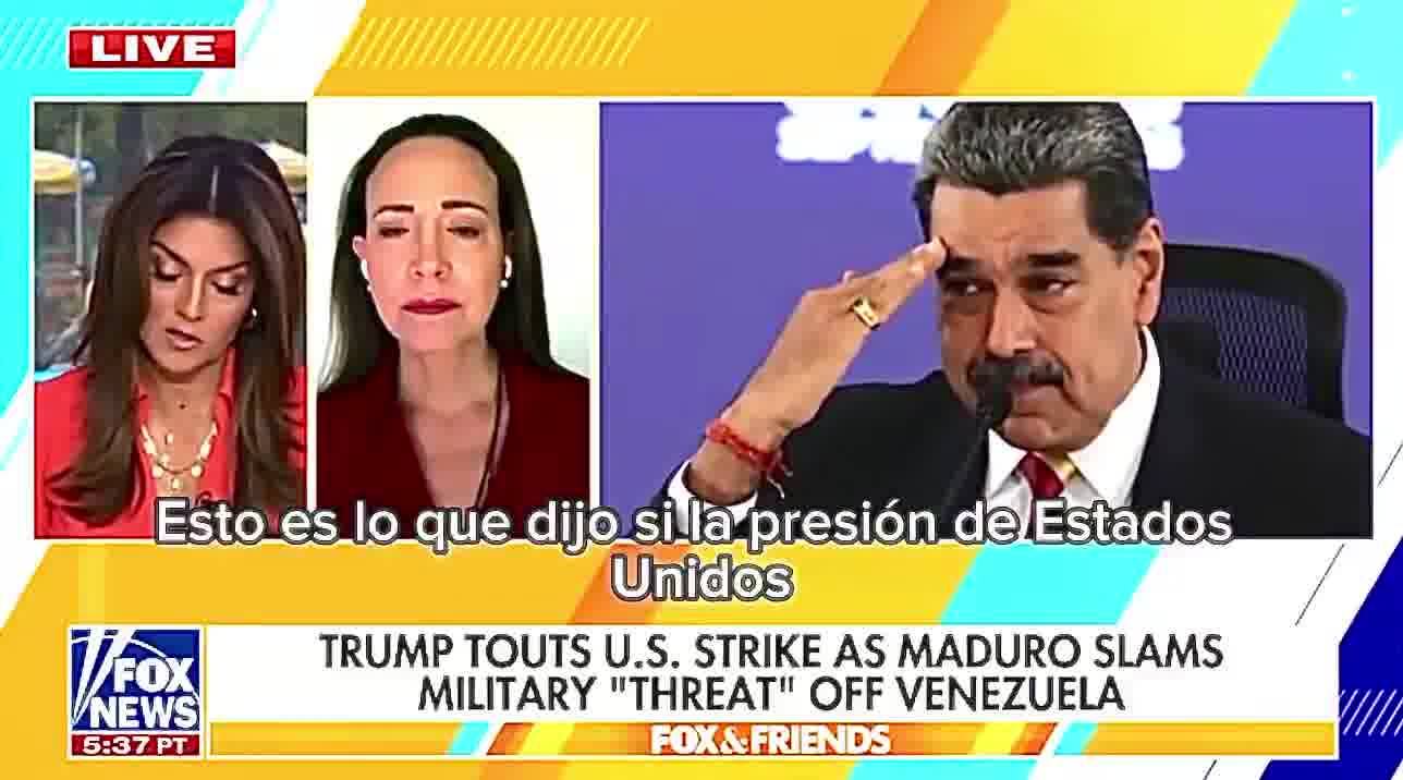 María Corina reacts to Diosdado Cabello's threats on Fox News: We all fear for our safety; but he's wrong if he thinks that's going to stop us. He can't retaliate against the US, so he's targeting the most vulnerable.