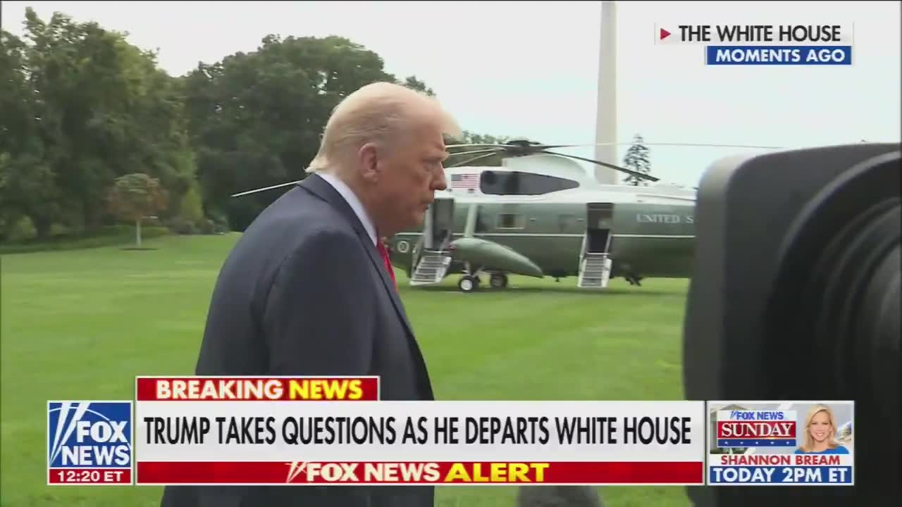 Reporter: Are you considering attacking the cartels inside of Venezuela? Trump: You're going to find out
