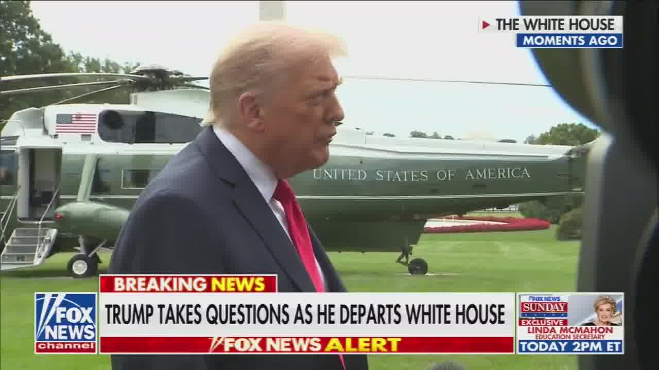 Reporter: Are you considering attacking the cartels inside of Venezuela? Trump: You're going to find out