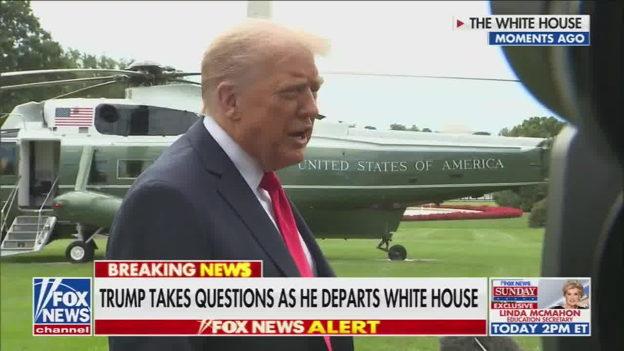 Reporter: Are you considering attacking the cartels inside of Venezuela? Trump: You're going to find out