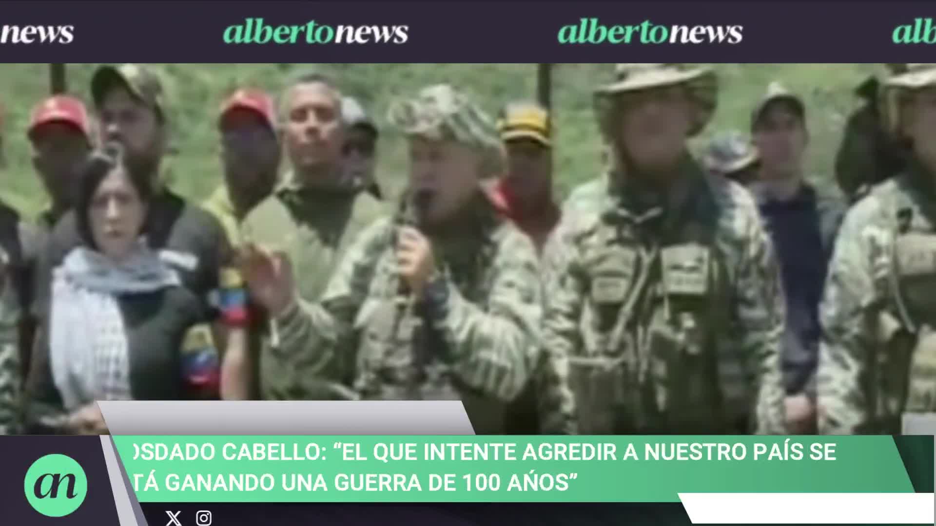 Diosdado Cabello en adiestramiento con cuarteles: El que intente agredir a nuestro país se está ganado una guerra de 100 añosQue se preparen para una guerra de 100 años llegan a poner un pie aquí Venezuela